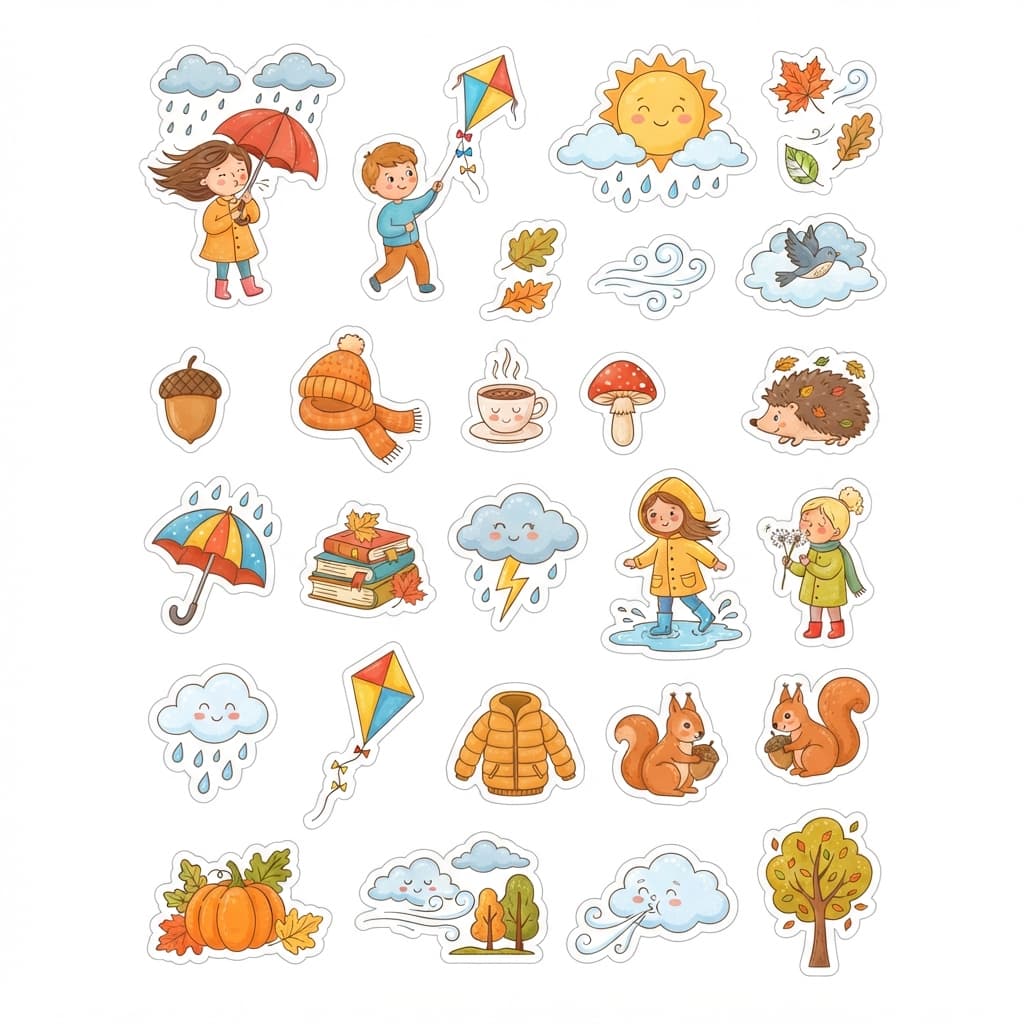 Le vent et la météo de septembre - Sticker 1