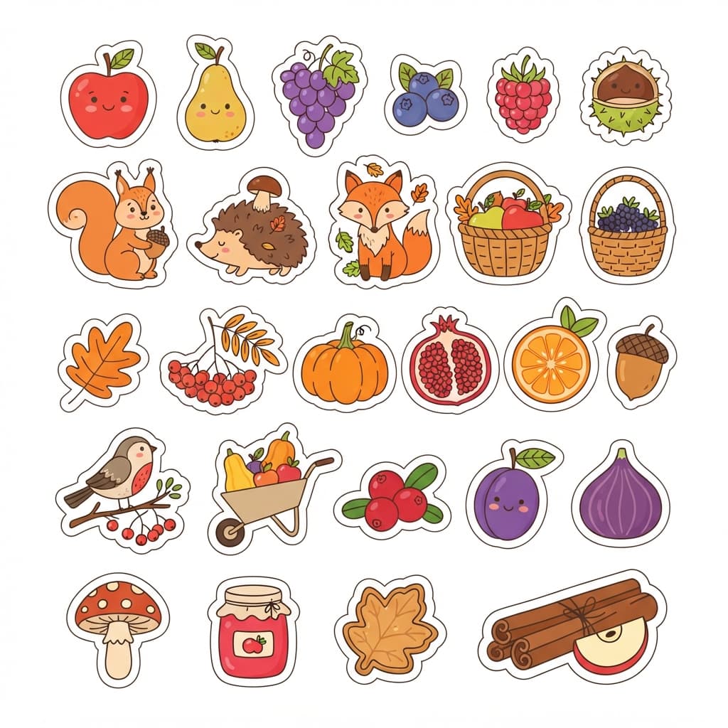 La semaine des fruits d'automne - Sticker 1