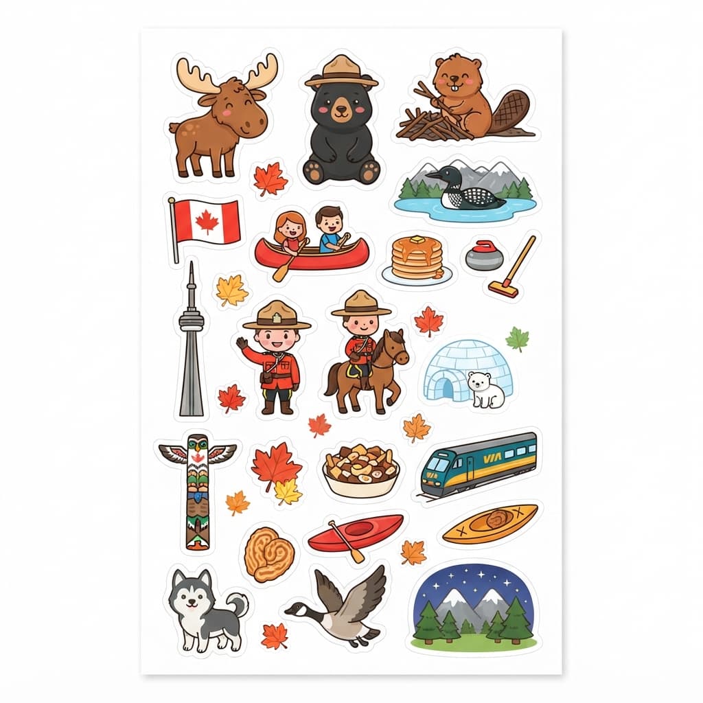 Le Grand Voyage à Travers le Canada - Sticker 1