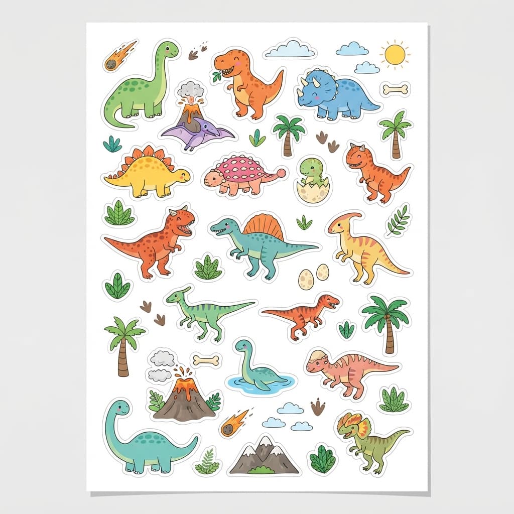 Les Petits Explorateurs de Dinosaures - Sticker 1