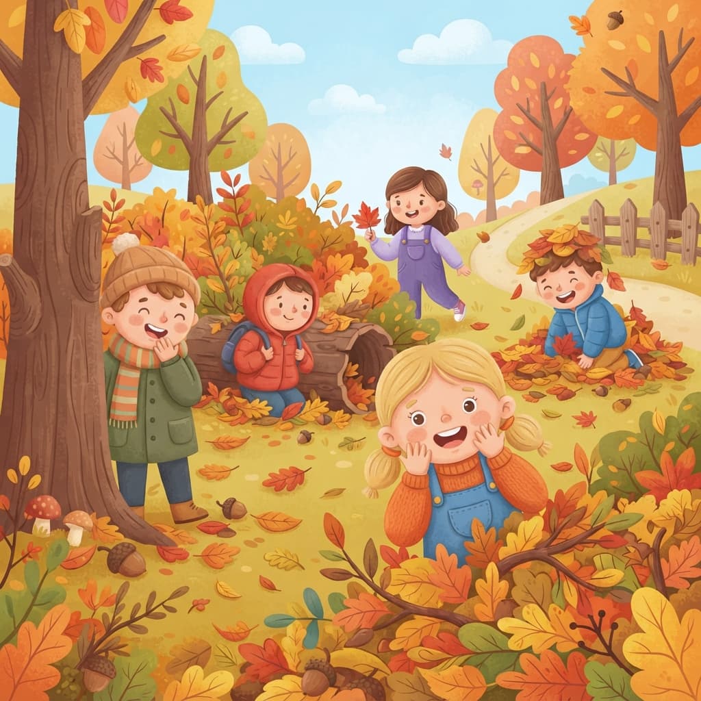 Coucous, cachettes et feuilles d'automne