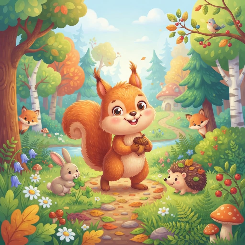 Mon petit écureuil des bois : Une semaine d'éveil et de découverte