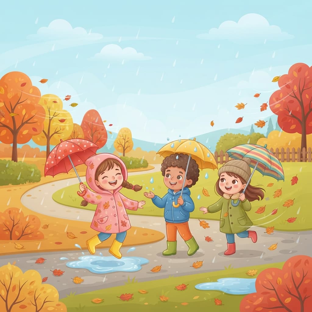 Petite pluie et vent d'automne