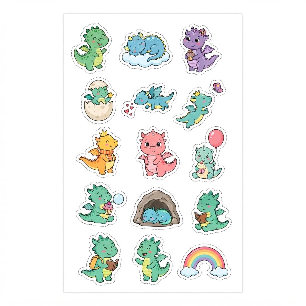 Les Dragons en Folie : Une Semaine Magique - Sticker 1
